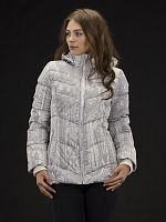 Куртка зимняя женская Merlion CHARLIS (серо/белый принт)