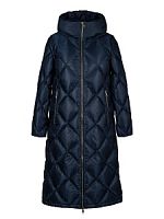 Пуховик женский U121026 (темно-синий)