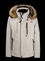 Куртка зимняя муж.S F AW8153U col: DH-10 (light gray) енот